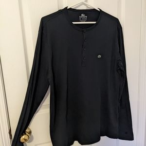 Black Lacoste Long-Sleeve Shirt